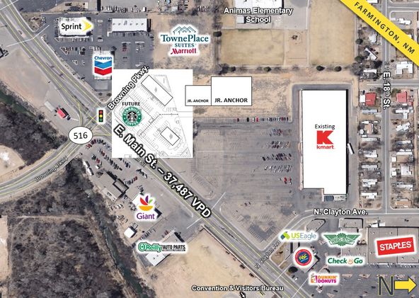 New Construction Starbucks Anchored Shop Space: 3000 E Main St, Farmington, NM 87402